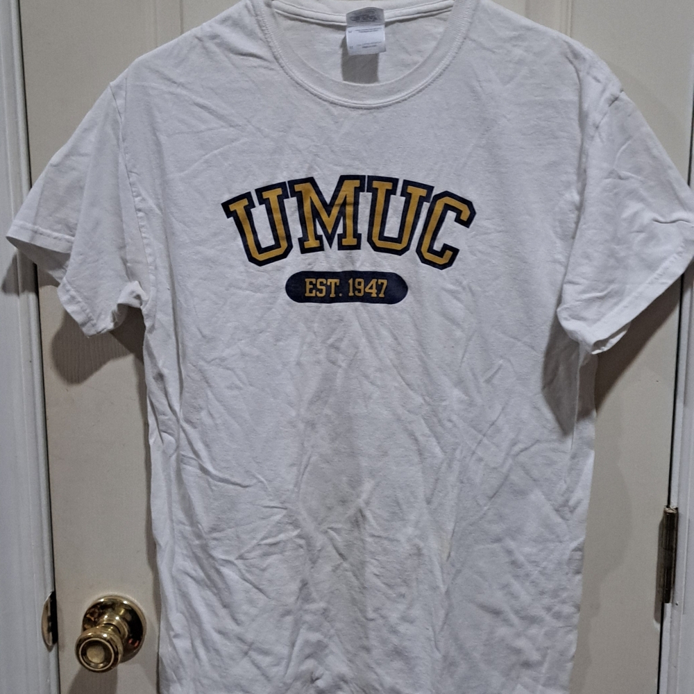 Gildan White UMUC Graphic Tee